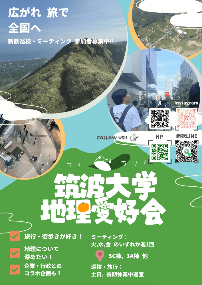筑波大学地理愛好会の活動写真